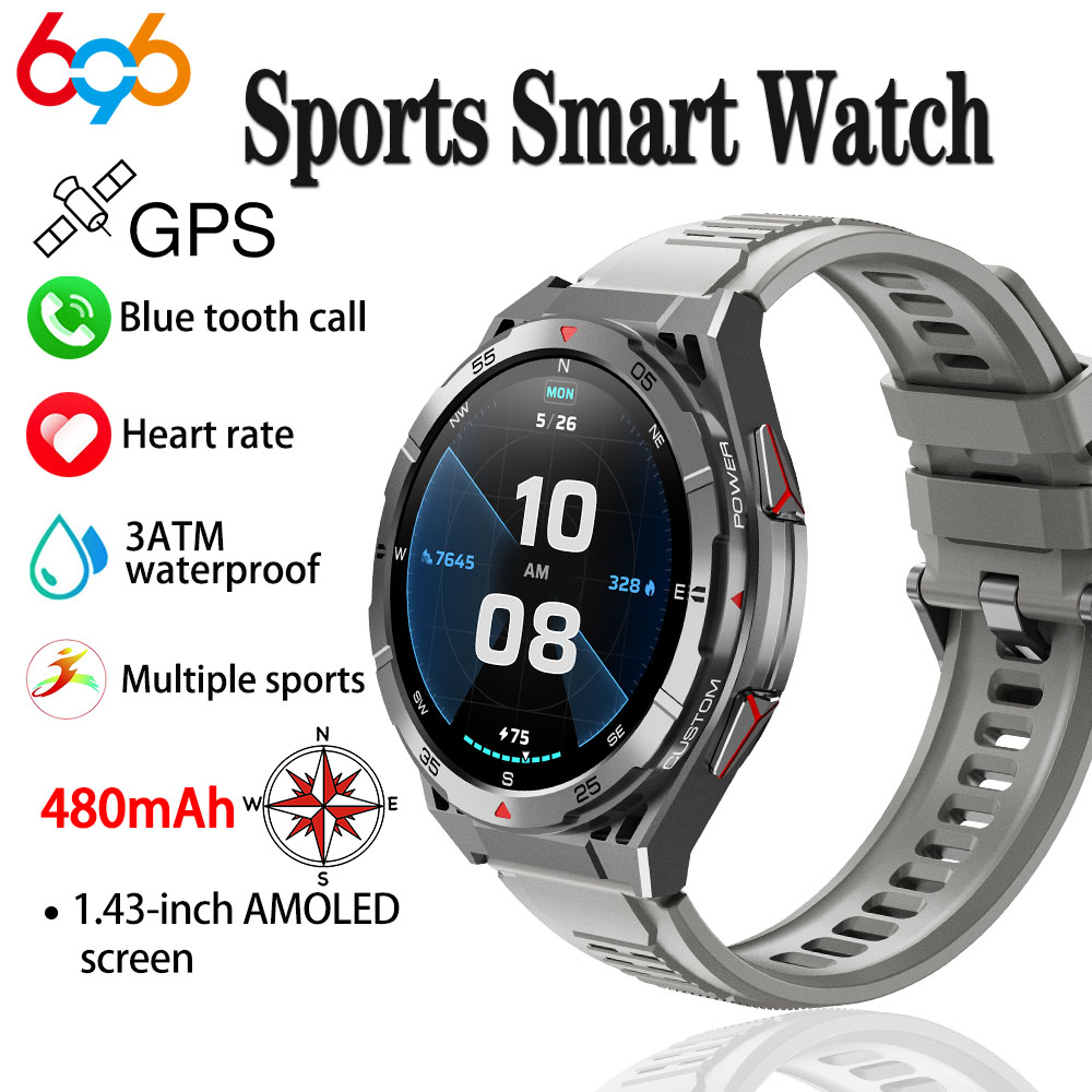 Gps Running Watch - Yeni Akıllı İzle GPS Spor Pusula