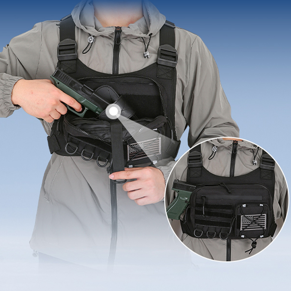 Running Gear Bag For Men - Erkekler Kadınlar Açık Hava Taktik Göğüs
