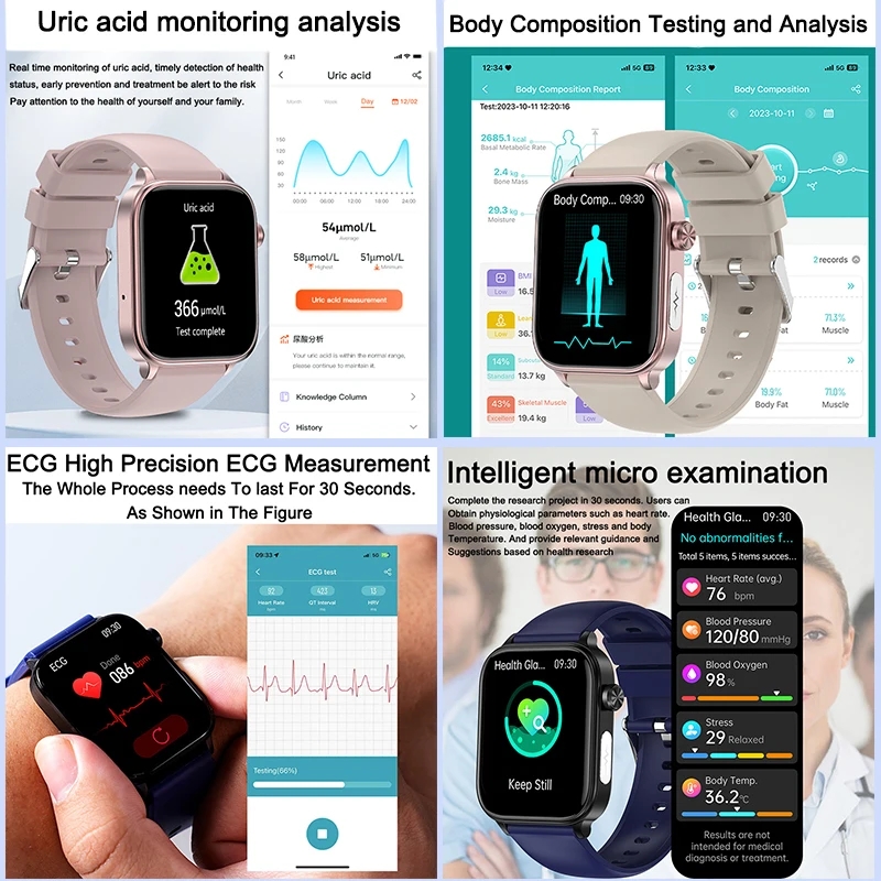 2025 Yeni XIAOM1 EKG+PPG Kan Y - Gps Running Watch incelemesi ve fiyatı