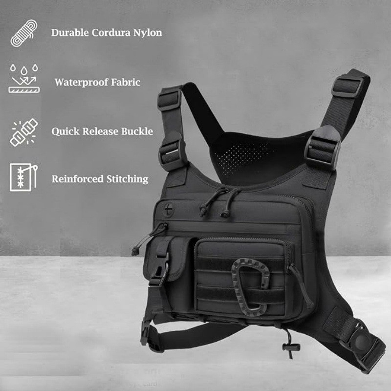 Erkekler için taktik Göğüs Çan - Running Gear Bag For Men incelemesi ve fiyatı